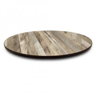 30" Round Laminate Table Top with Custom T-Mold Edge